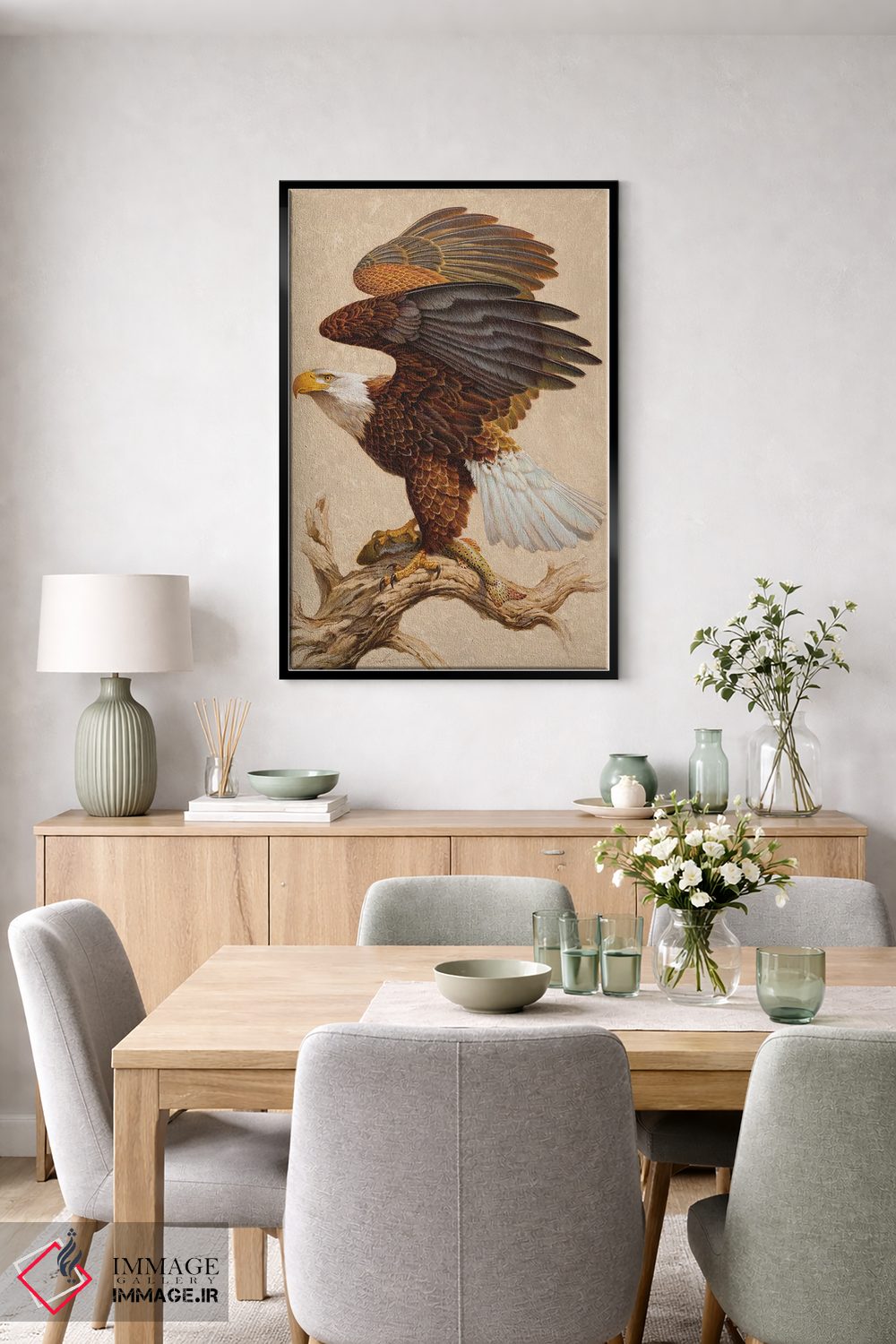 تابلو دکوراتیو دلیران و جسوران اثر ازرا تاکر - D4B