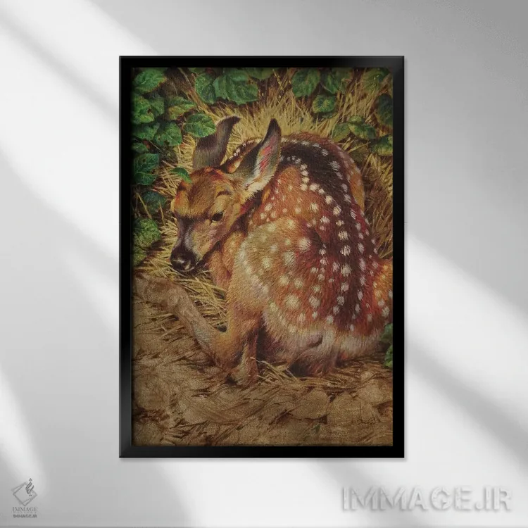 تابلو دکوراتیو شاه توت های وحشی اثر ازرا تاکر - نمای قابدار مشکی