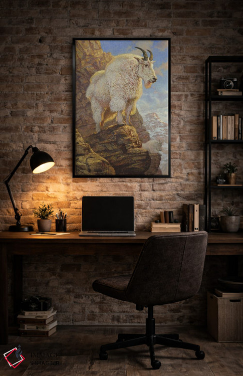 تابلو دکوراتیو بالای قله ها اثر ازرا تاکر - D6B