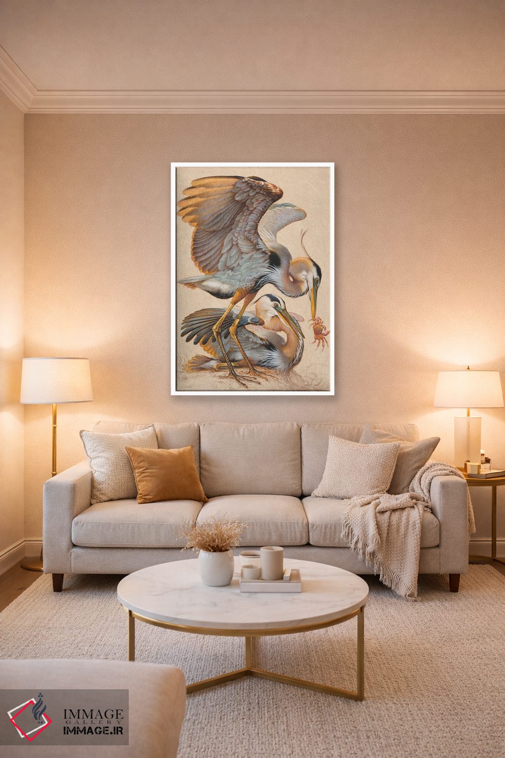 تابلو دکوراتیو خرچنگ گیری اثر ازرا تاکر - D3W