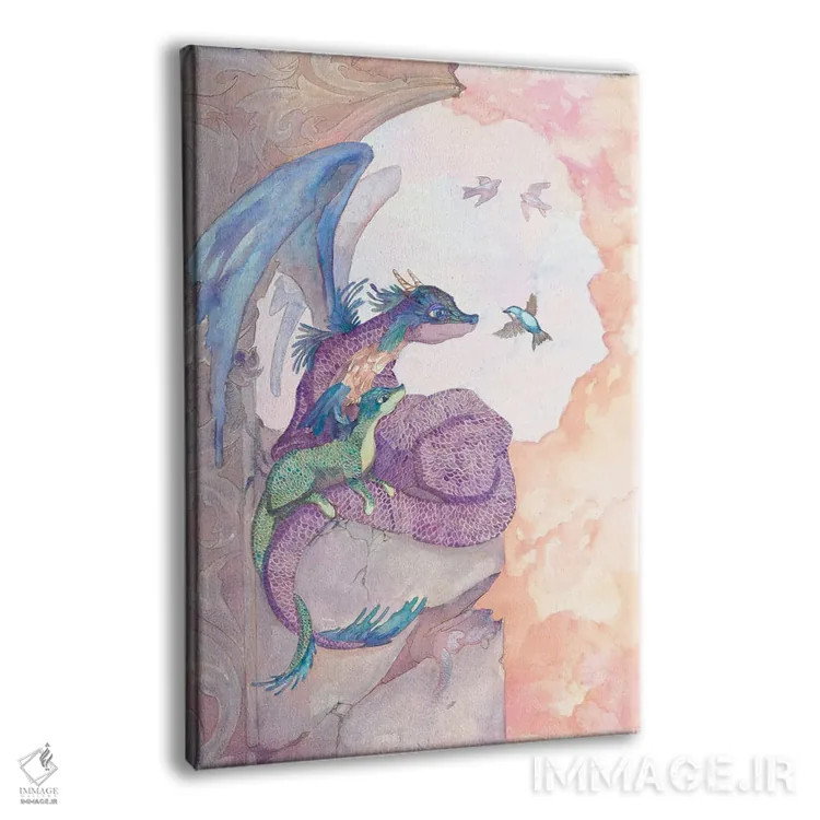 تابلو دکوراتیو چشم اندازی از آسمان اثر مایت فلای آرت اند ایلاستریشن - نمای پرسپکتیو محصول