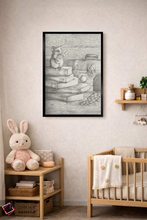 تابلو دکوراتیو لحظه موسیقایی اثر مایت فلای آرت اند ایلاستریشن - D5B