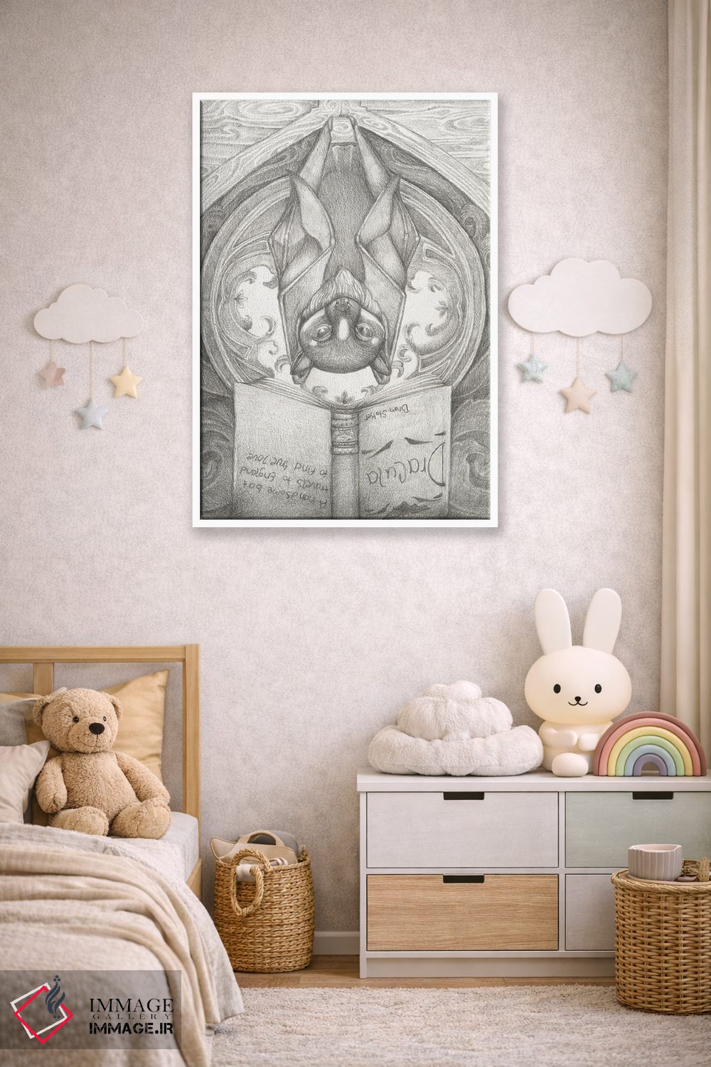 تابلو دکوراتیو یک کتاب خوب اثر مایت فلای آرت اند ایلاستریشن - D3W