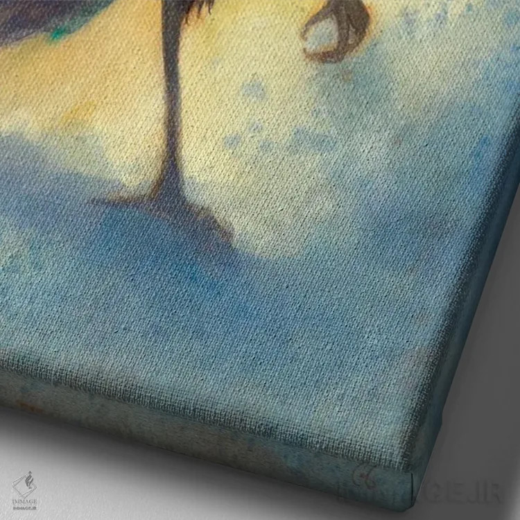 تابلو دکوراتیو سایه اندازی اثر مایت فلای آرت اند ایلاستریشن - نمای نزدیک بافت بوم