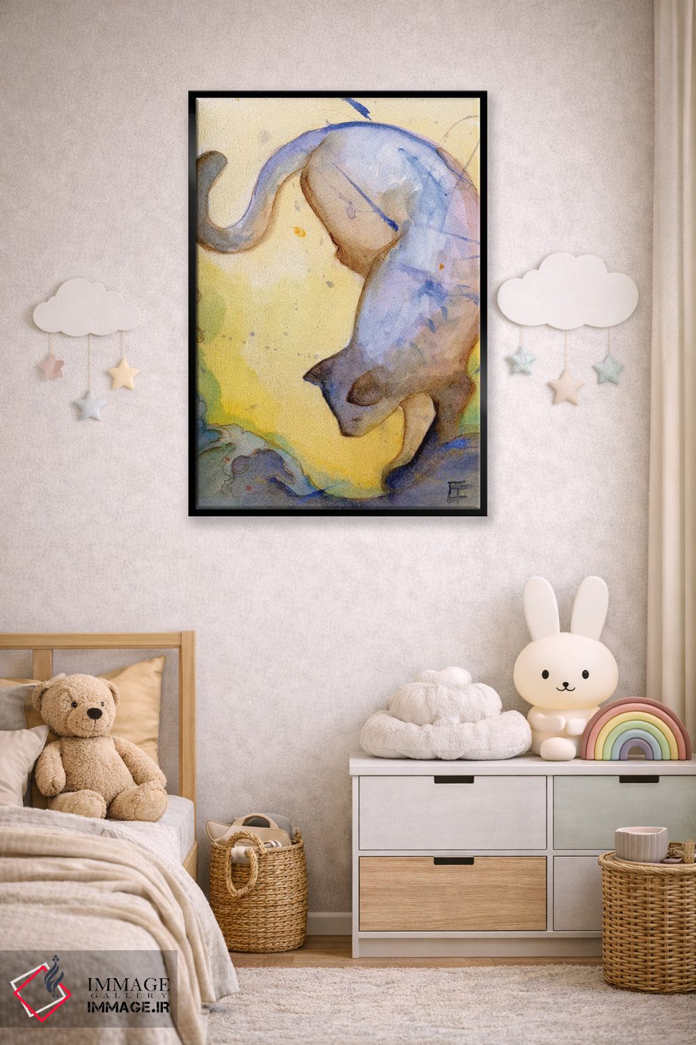 تابلو دکوراتیو کنجکاوی اثر مایت فلای آرت اند ایلاستریشن - D6B