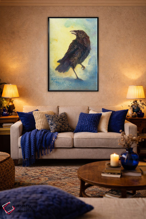 تابلو دکوراتیو سایه اندازی اثر مایت فلای آرت اند ایلاستریشن - D5B