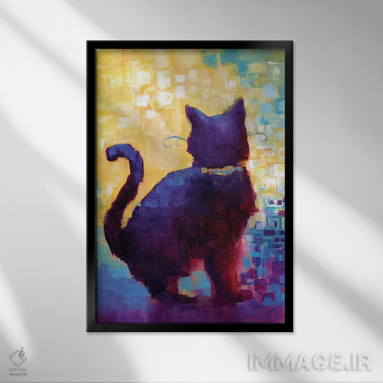 تابلو دکوراتیو وای دردسر رسید! اثر مایت فلای آرت اند ایلاستریشن - نمای قابدار مشکی