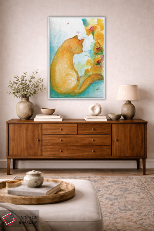 تابلو دکوراتیو شقایق ها اثر مایت فلای آرت اند ایلاستریشن - D4W