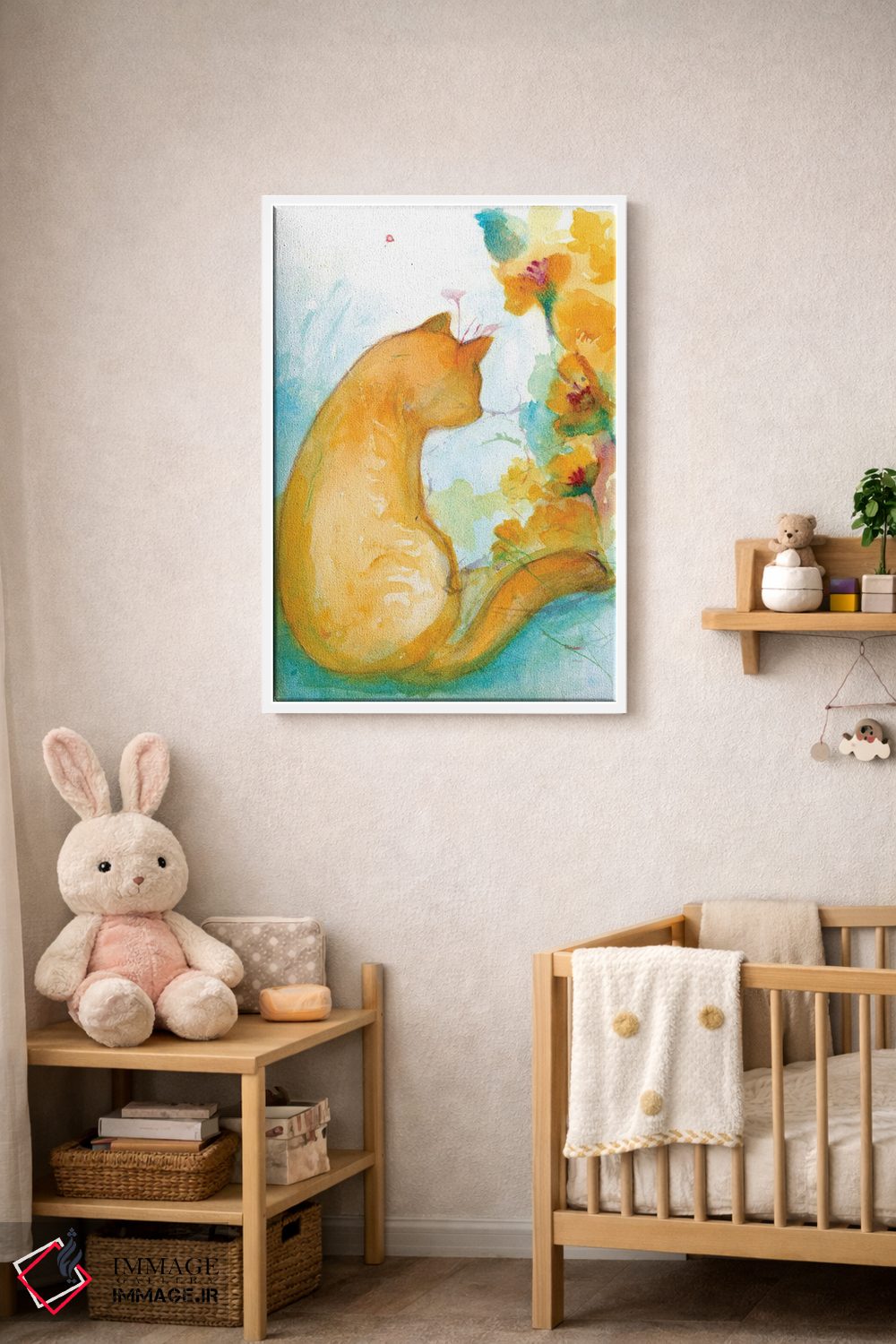 تابلو دکوراتیو شقایق ها اثر مایت فلای آرت اند ایلاستریشن - D3W