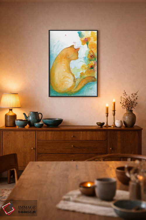 تابلو دکوراتیو شقایق ها اثر مایت فلای آرت اند ایلاستریشن - D6B