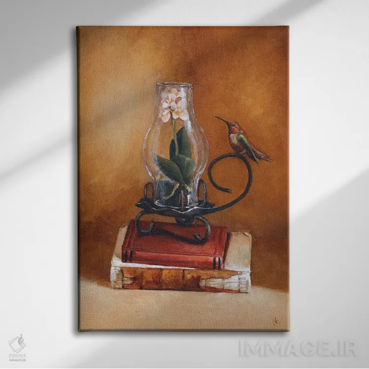 تابلو دکوراتیو پایداری اثر مایت فلای آرت اند ایلاستریشن - نمای روبهرو روی دیوار