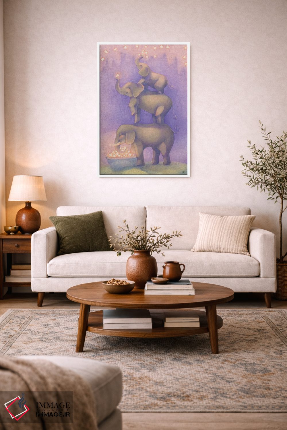 تابلو دکوراتیو نصب ستاره ها اثر مایت فلای آرت اند ایلاستریشن - D3W