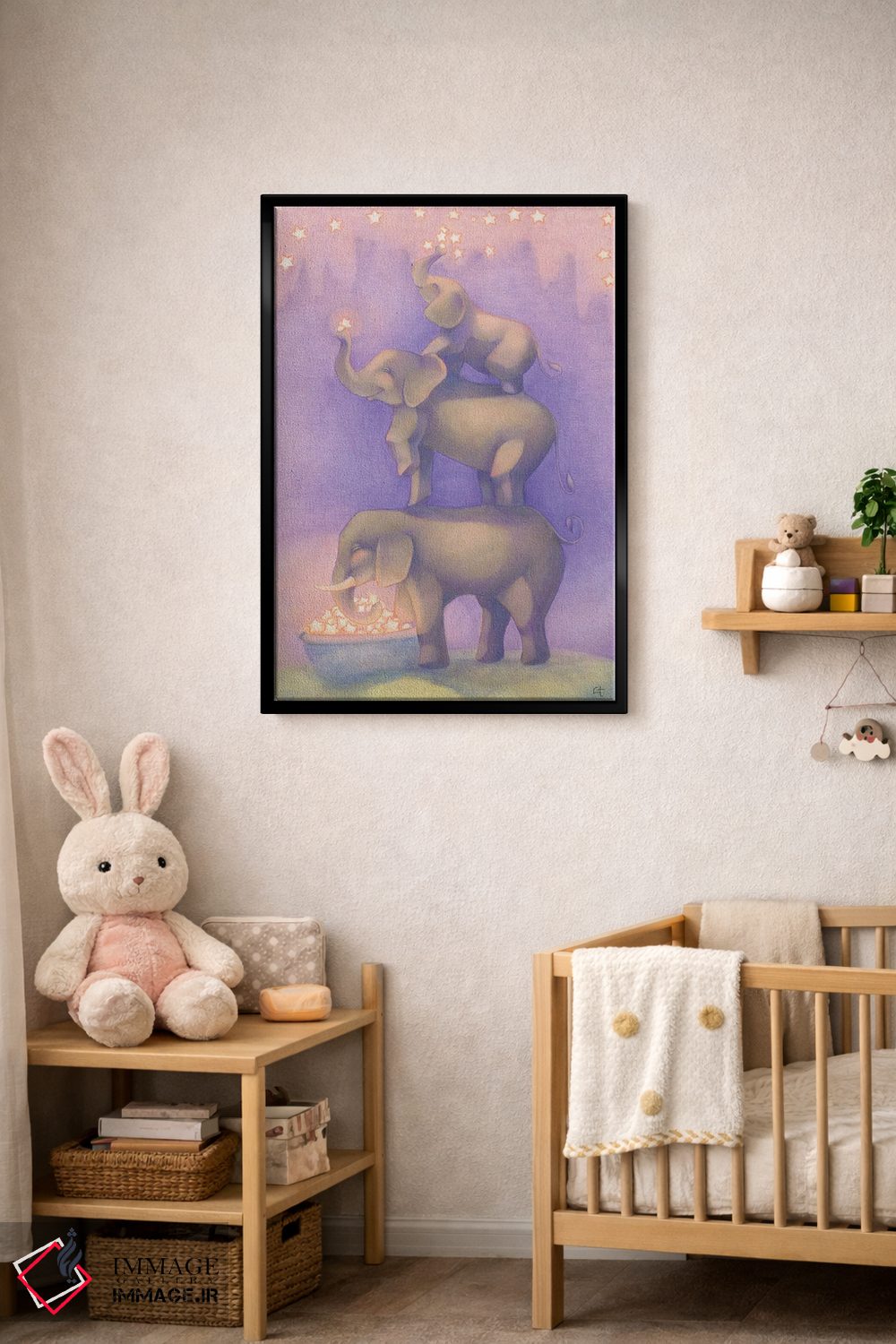 تابلو دکوراتیو نصب ستاره ها اثر مایت فلای آرت اند ایلاستریشن - D5B