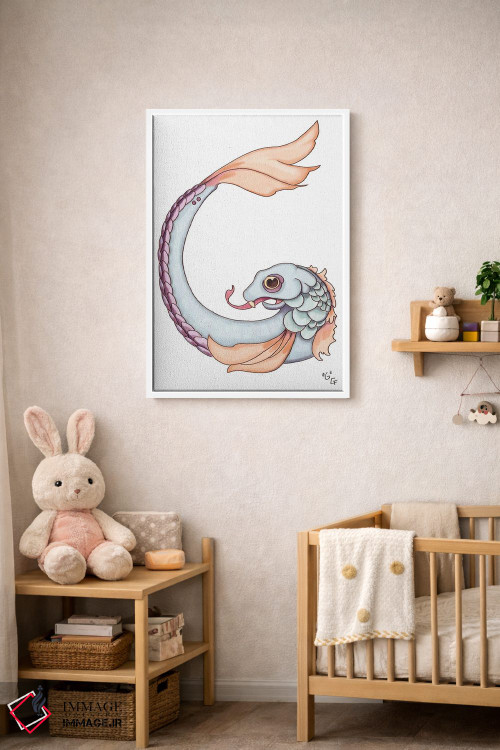 تابلو دکوراتیو حرف هیولایی G اثر مایت فلای آرت اند ایلاستریشن - D2W