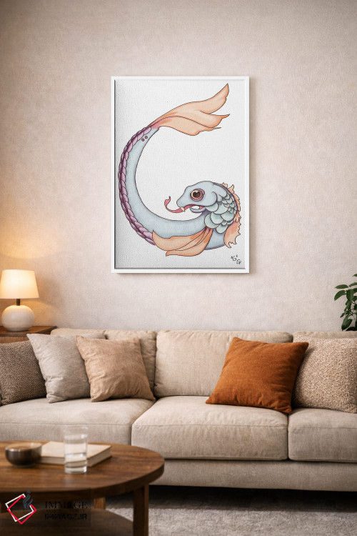 تابلو دکوراتیو حرف هیولایی G اثر مایت فلای آرت اند ایلاستریشن - D3W