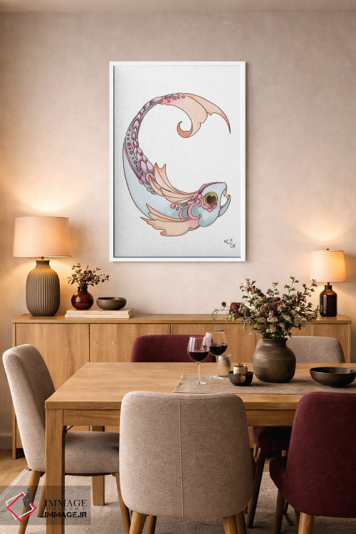 تابلو دکوراتیو حرف هیولایی C اثر مایت فلای آرت اند ایلاستریشن - D6W