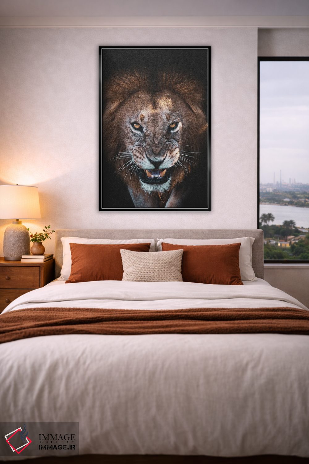 تابلو دکوراتیو چهره عصبانی اثر فیصل النماس - D4B