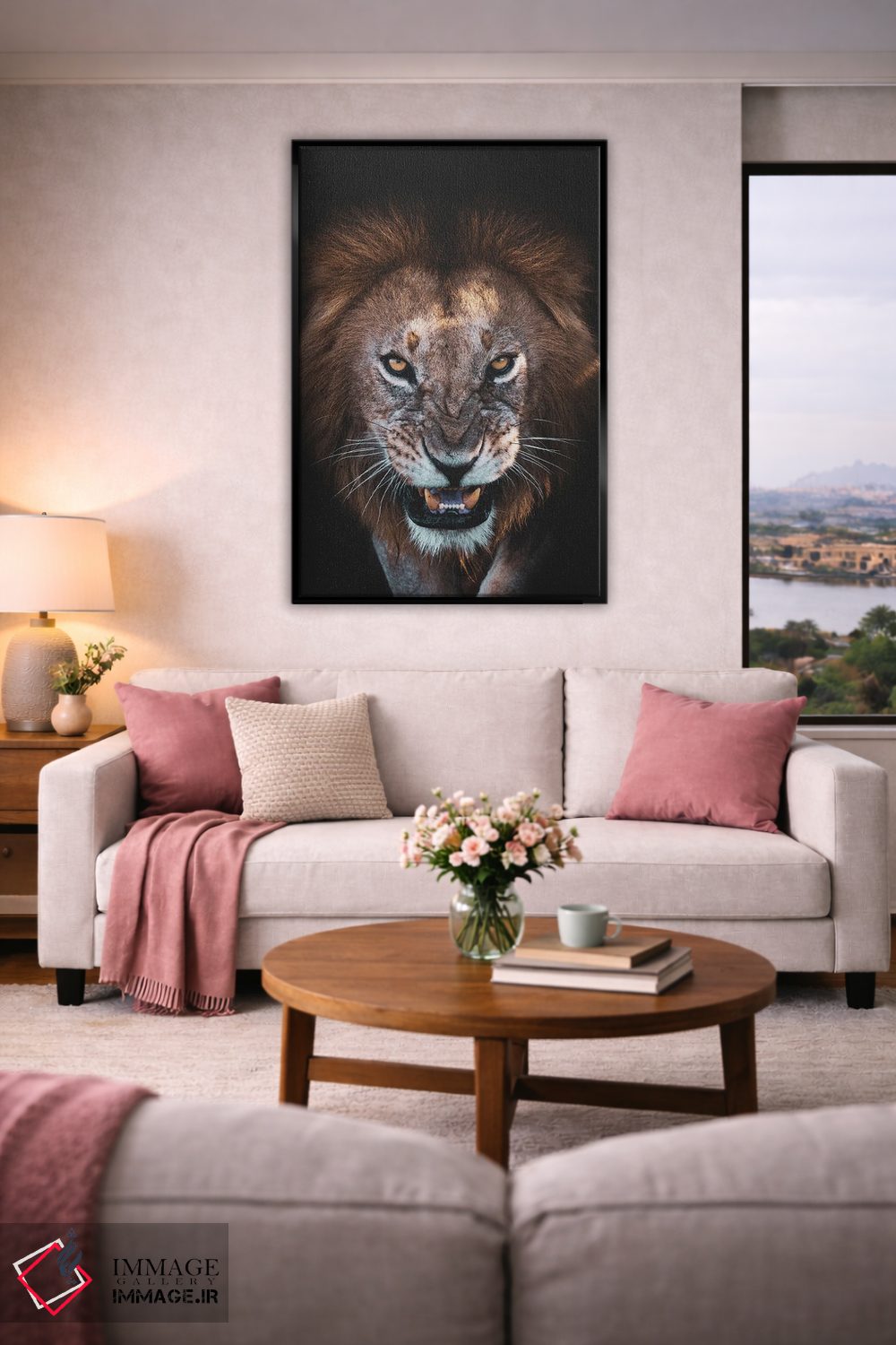 تابلو دکوراتیو چهره عصبانی اثر فیصل النماس - D5B