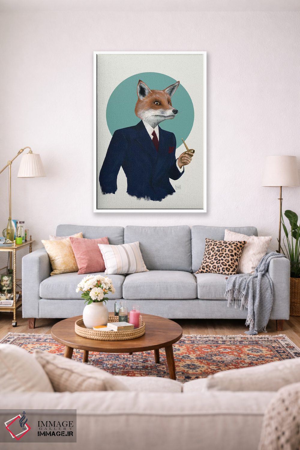 تابلو دکوراتیو آقای روباه اثر فیموس ون دد - D1W