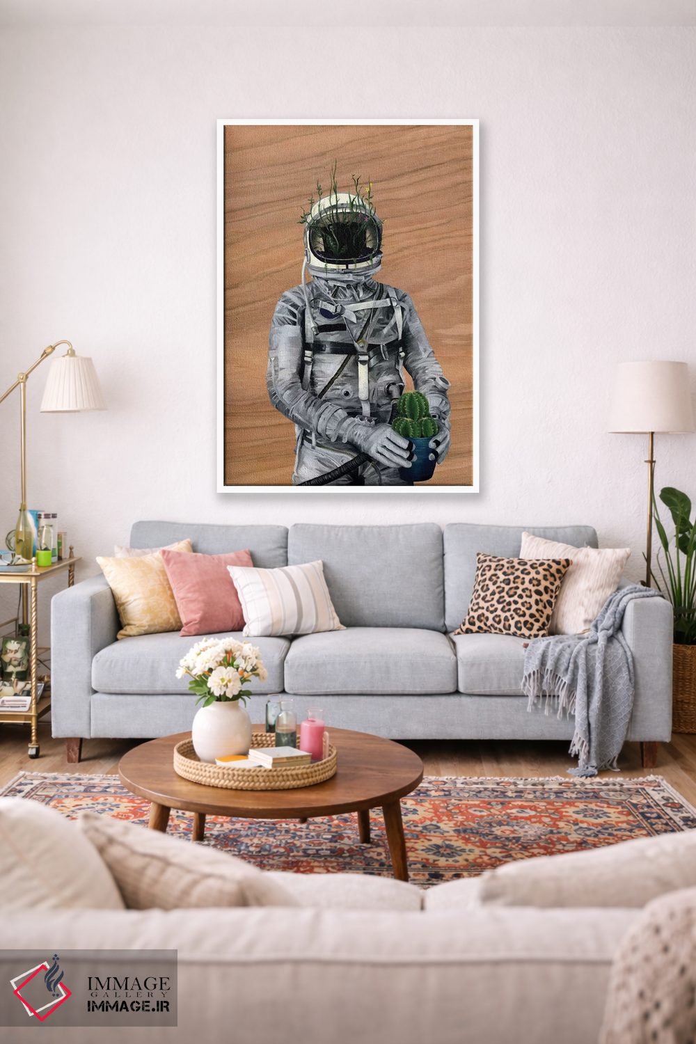 تابلو دکوراتیو فضانورد ۱ اثر فیموس ون دد - D1W
