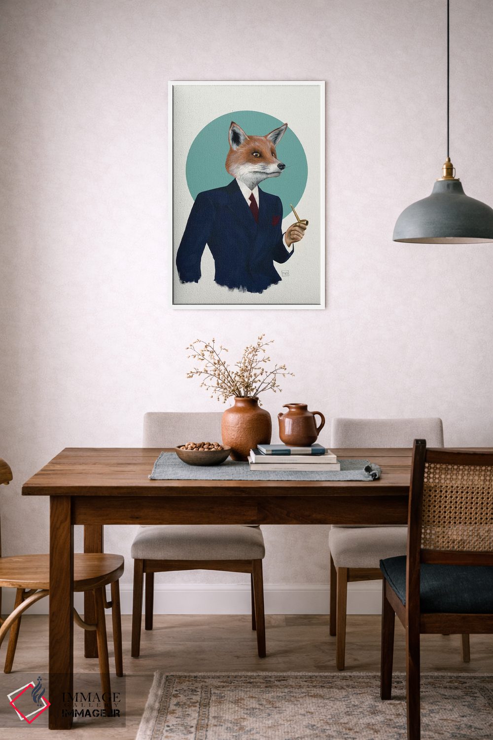 تابلو دکوراتیو آقای روباه اثر فیموس ون دد - D6W