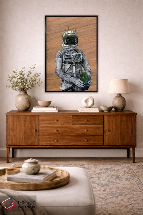 تابلو دکوراتیو فضانورد ۱ اثر فیموس ون دد - D3B
