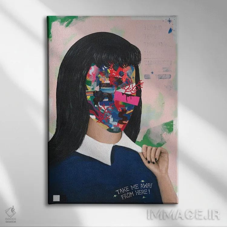 تابلو دکوراتیو مرا از اینجا ببر اثر فیموس ون دد - نمای روبهرو روی دیوار