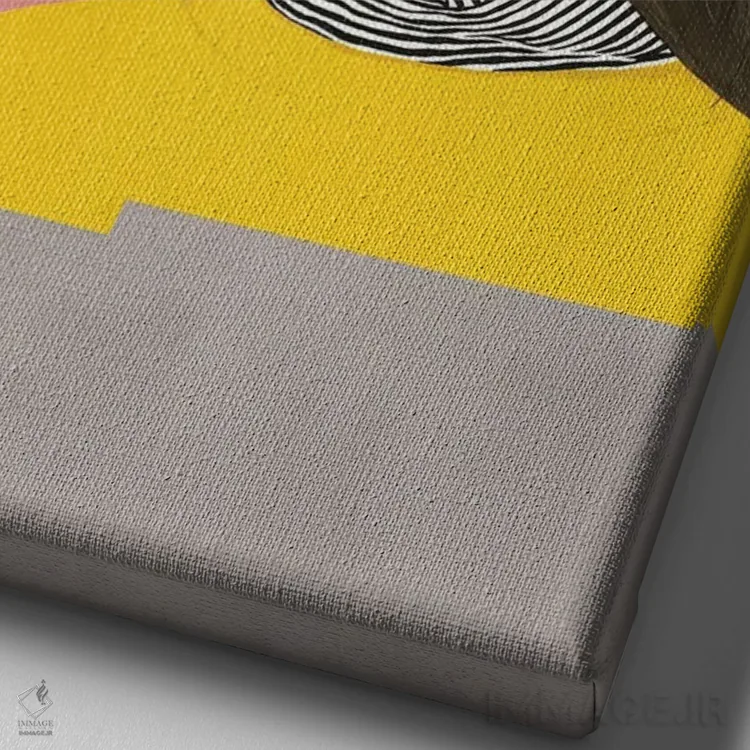 تابلو دکوراتیو باغ رازآلود اثر فیموس ون دد - نمای نزدیک بافت بوم