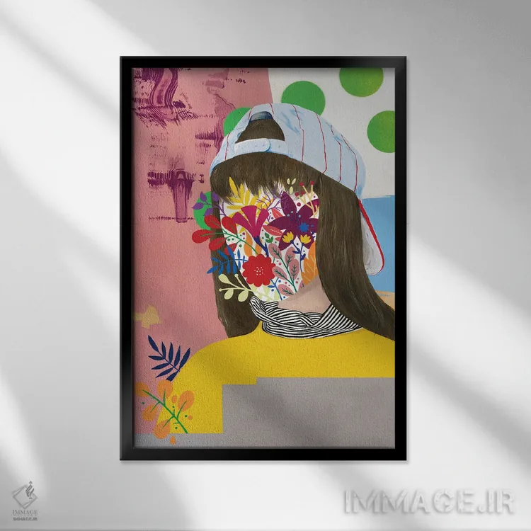 تابلو دکوراتیو باغ رازآلود اثر فیموس ون دد - نمای قابدار مشکی