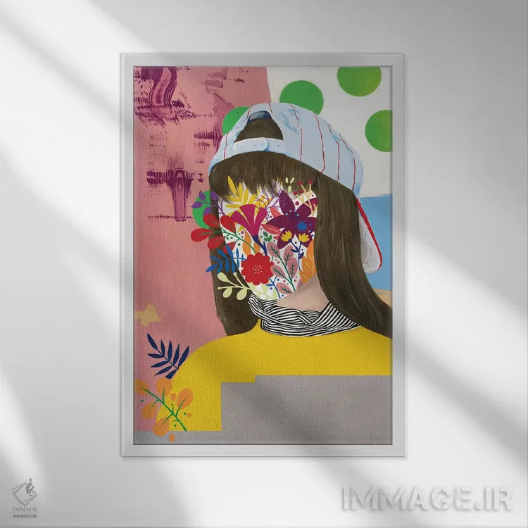 تابلو دکوراتیو باغ رازآلود اثر فیموس ون دد - نمای قابدار سفید