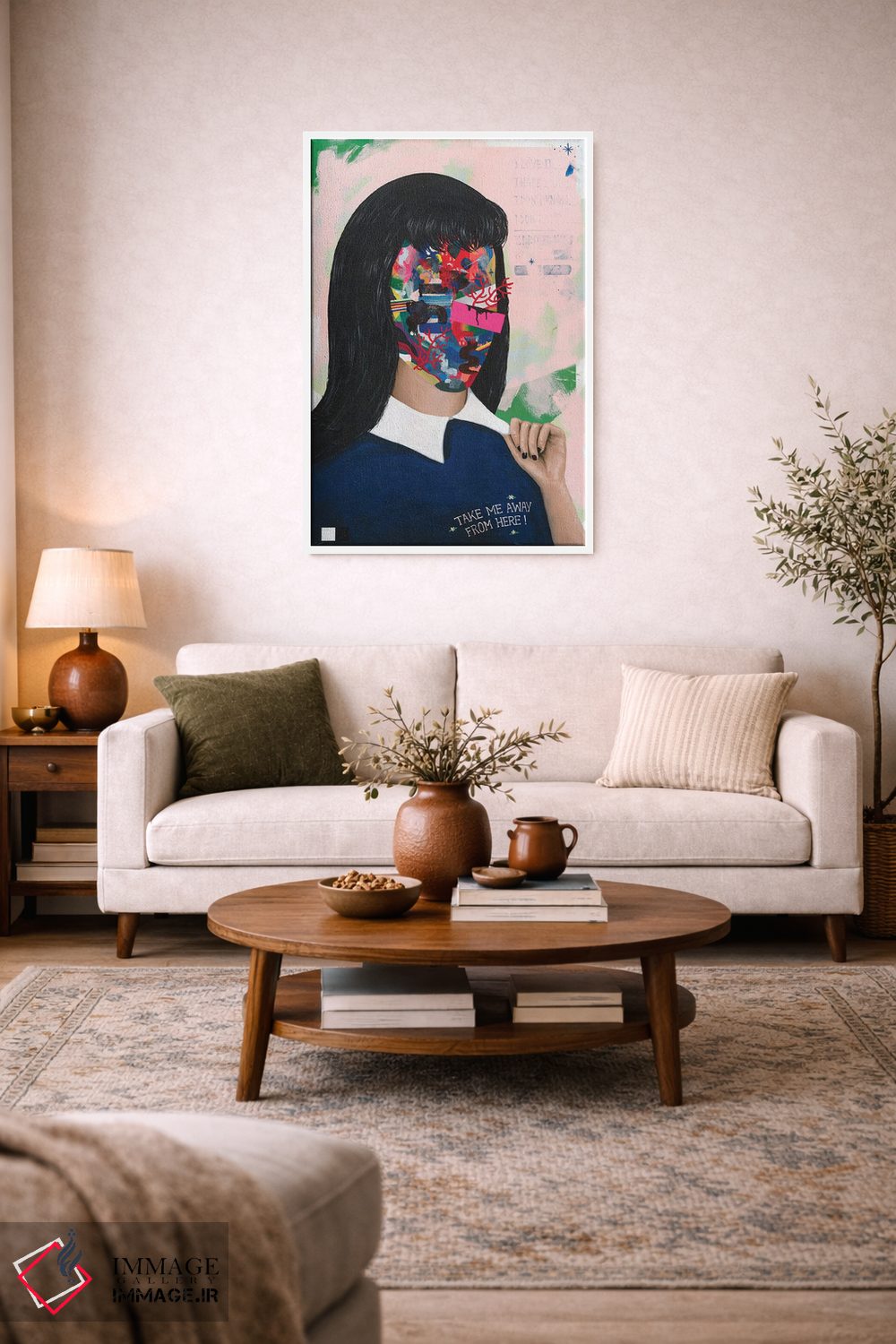 تابلو دکوراتیو مرا از اینجا ببر اثر فیموس ون دد - D3W