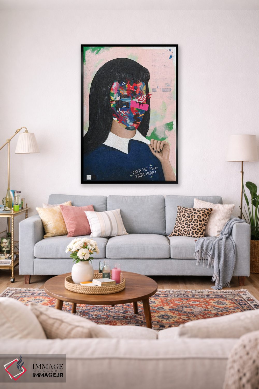 تابلو دکوراتیو مرا از اینجا ببر اثر فیموس ون دد - D2B