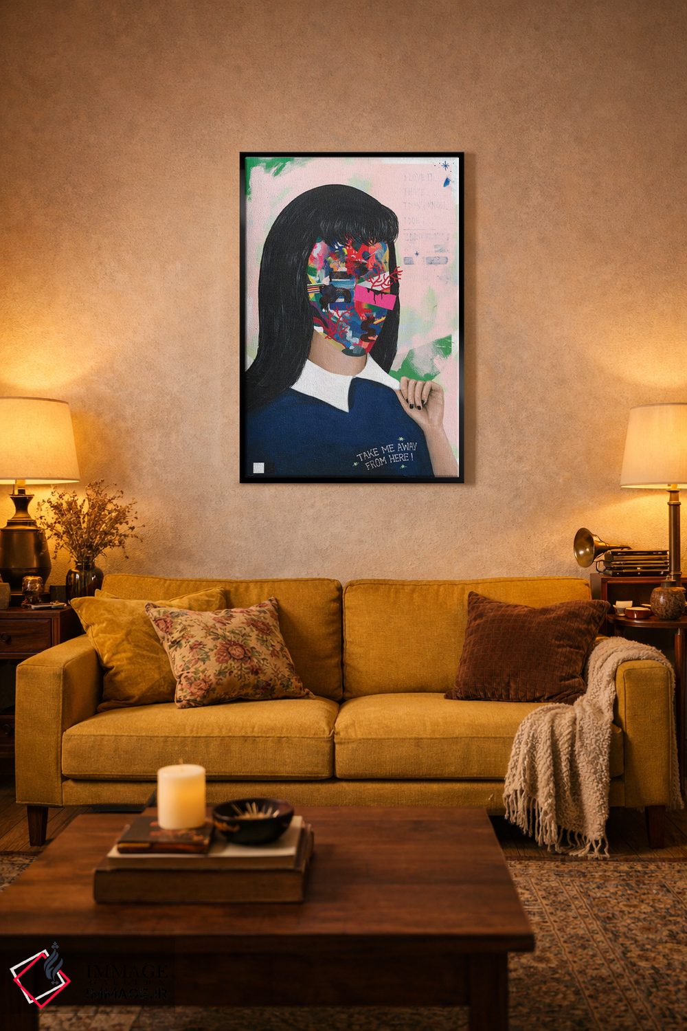 تابلو دکوراتیو مرا از اینجا ببر اثر فیموس ون دد - D5B