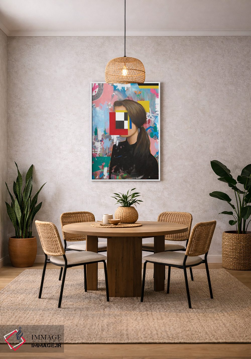 تابلو دکوراتیو دختر ۱ اثر فیموس ون دد - D2W
