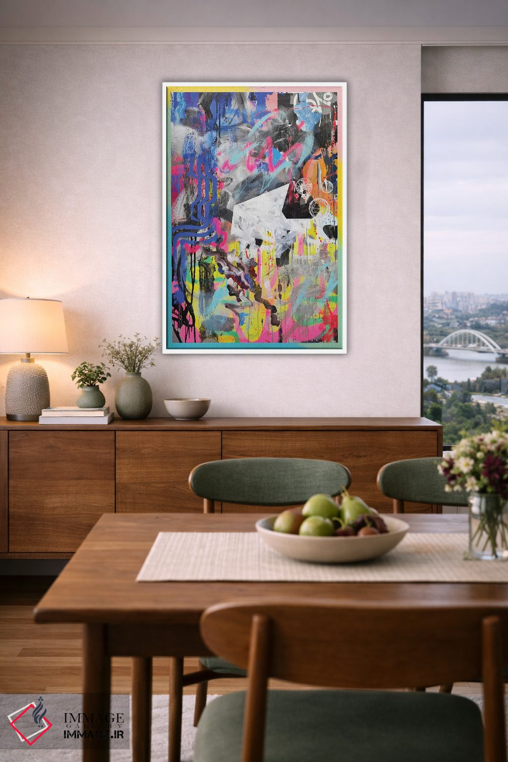 تابلو انتزاعی آبسترا اثر فیموس ون دد - D6W