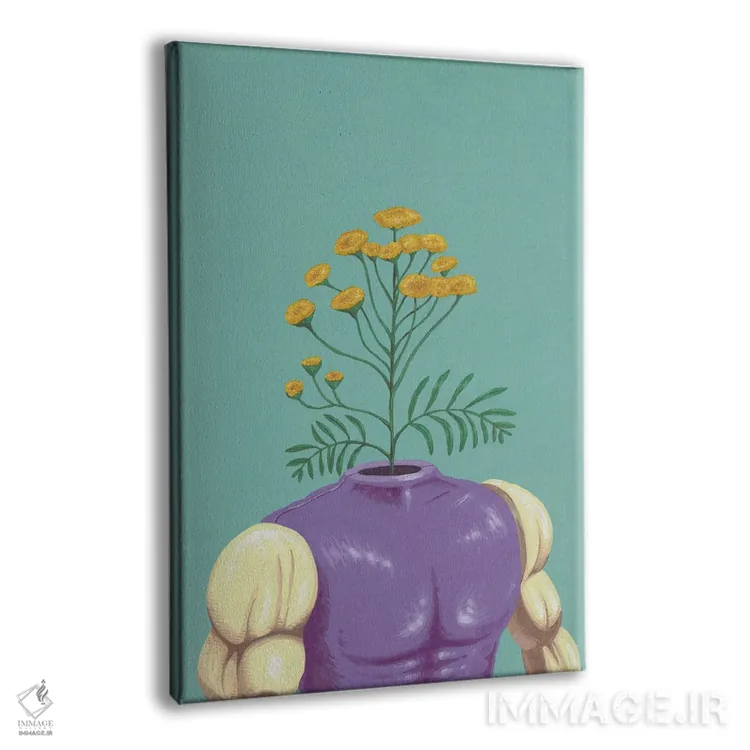 تابلو دکوراتیو ابومنیچر اثر فیموس ون دد - نمای پرسپکتیو محصول