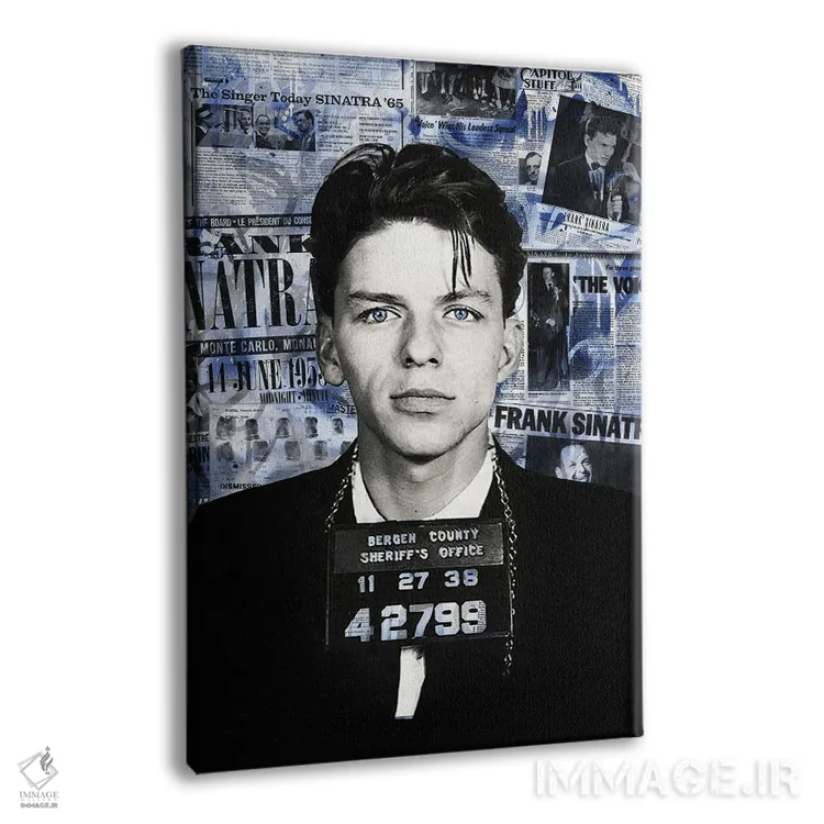 تابلو دکوراتیو فرانک سیناترا اثر فرانک آموروسو - نمای پرسپکتیو محصول