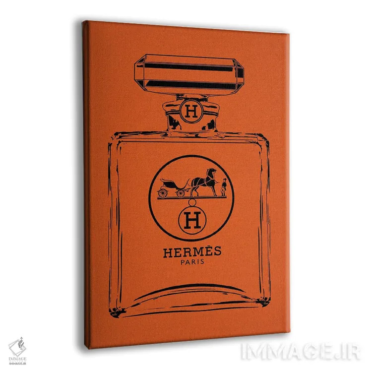 تابلو دکوراتیو هرمس مشکی اثر فرانک آموروسو - نمای پرسپکتیو محصول