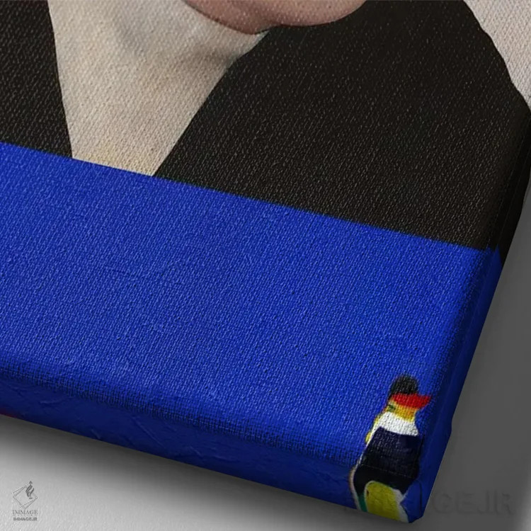 تابلو دکوراتیو در واقع اینجا نیستم اثر فیموس ون دد - نمای نزدیک بافت بوم