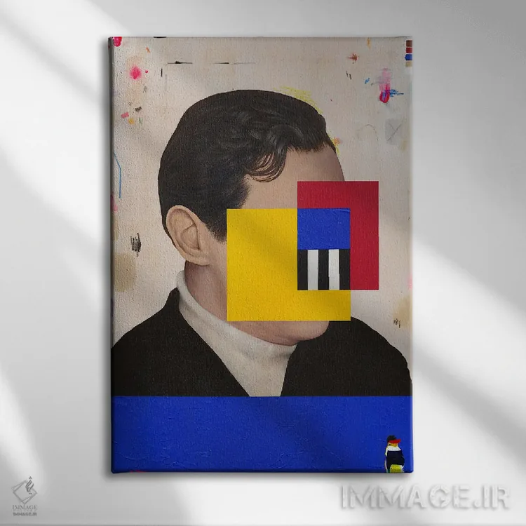 تابلو دکوراتیو در واقع اینجا نیستم اثر فیموس ون دد - نمای روبهرو روی دیوار