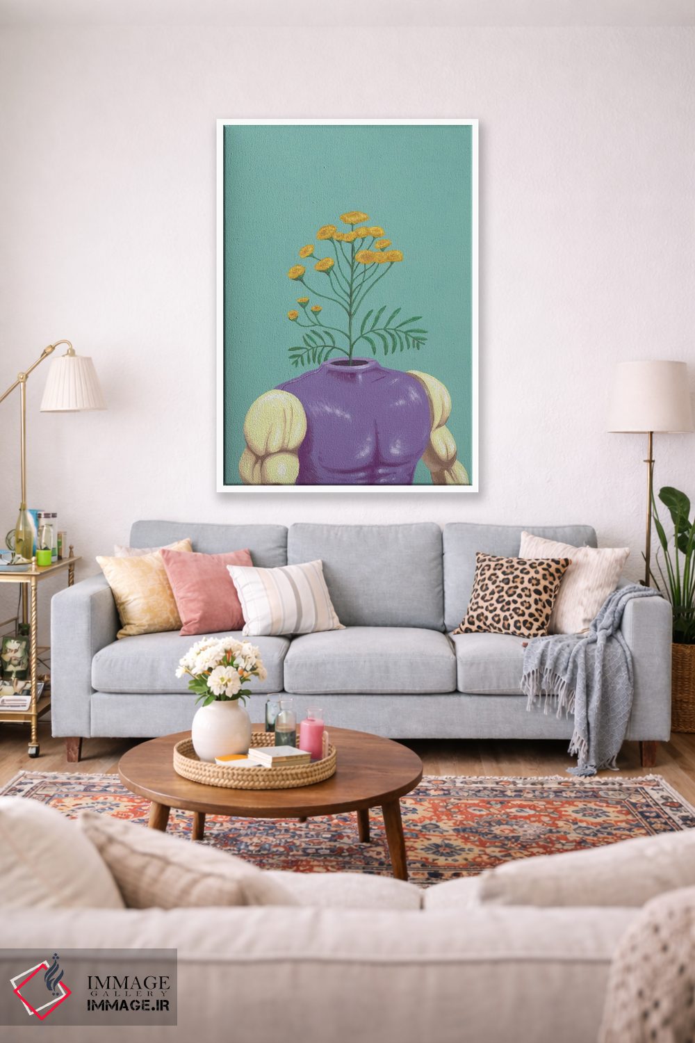 تابلو دکوراتیو ابومنیچر اثر فیموس ون دد - D1W