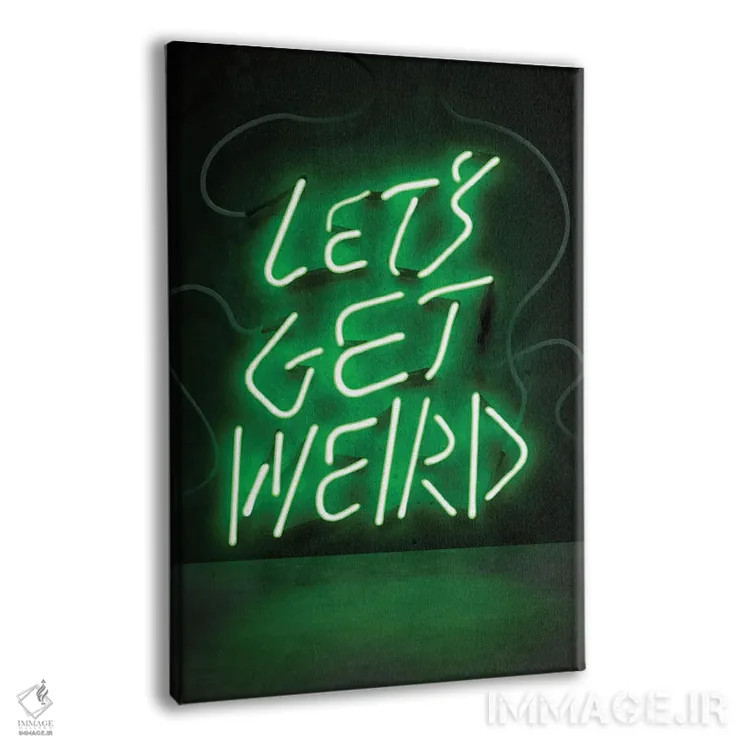 تابلو دکوراتیو بیا عجیب باشیم اثر فرانک آموروسو - نمای پرسپکتیو محصول