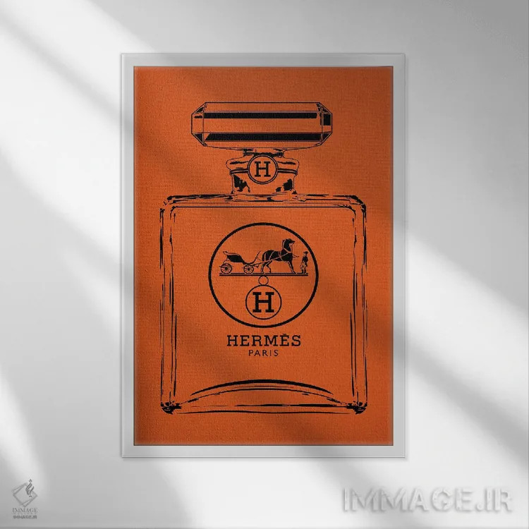 تابلو دکوراتیو هرمس مشکی اثر فرانک آموروسو - نمای قابدار سفید