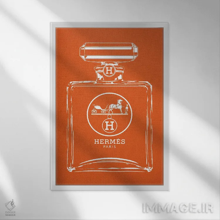 تابلو دکوراتیو هرمس سفید اثر فرانک آموروسو - نمای قابدار سفید