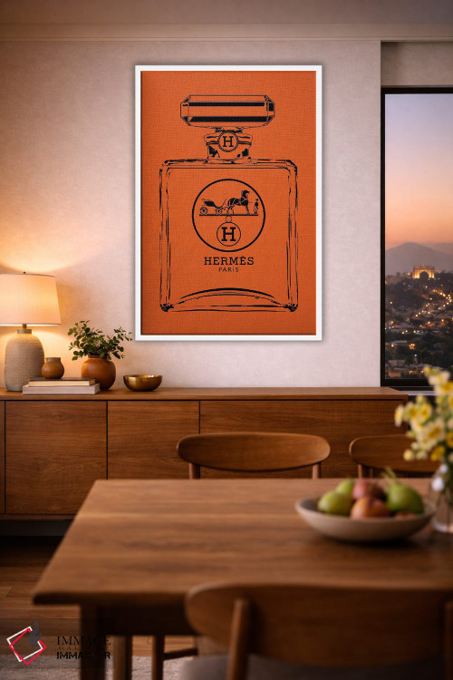 تابلو دکوراتیو هرمس مشکی اثر فرانک آموروسو - D1W