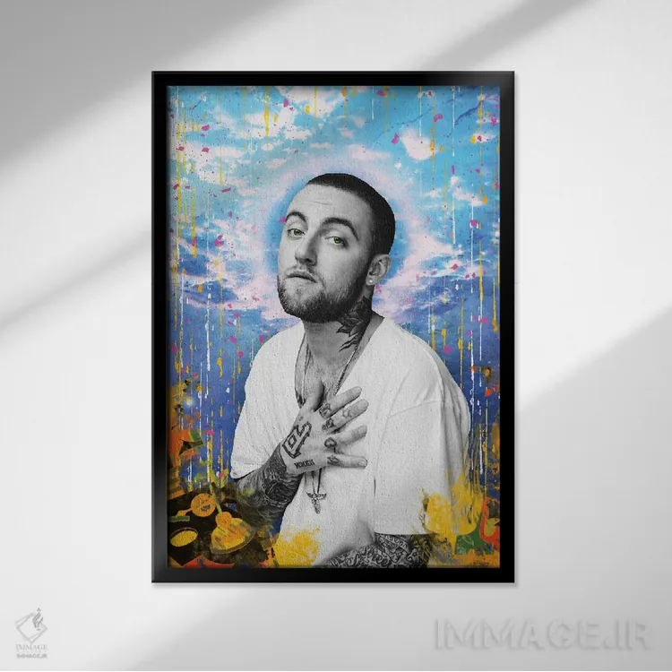 تابلو دکوراتیو مک میلر اثر فرانک آموروسو - نمای قابدار مشکی