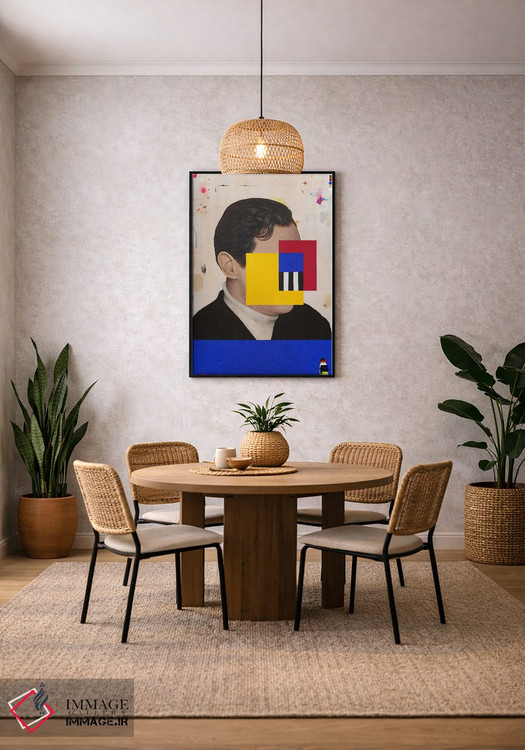 تابلو دکوراتیو در واقع اینجا نیستم اثر فیموس ون دد - D2B