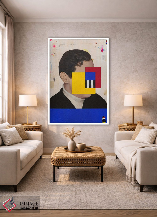 تابلو دکوراتیو در واقع اینجا نیستم اثر فیموس ون دد - D1W