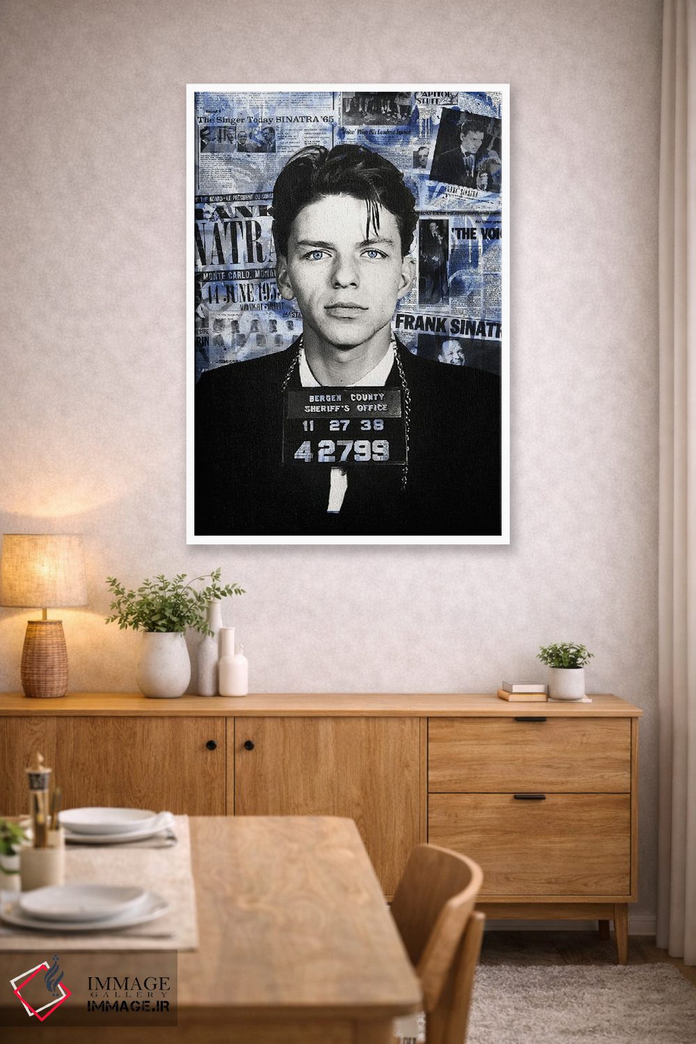 تابلو دکوراتیو فرانک سیناترا اثر فرانک آموروسو - D3W