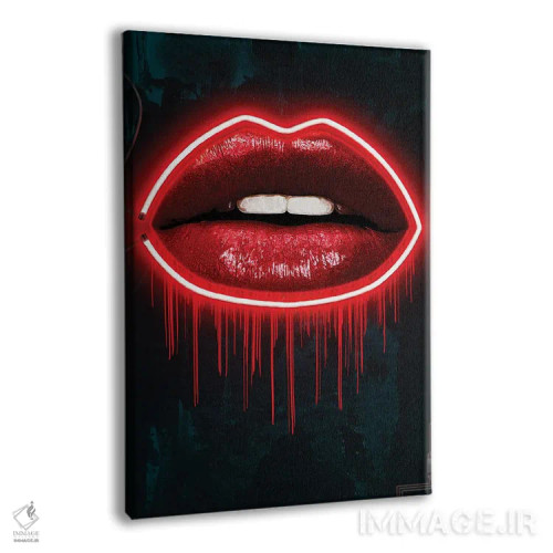 تابلو دکوراتیو لب های LV اثر فرانک آموروسو - نمای پرسپکتیو محصول